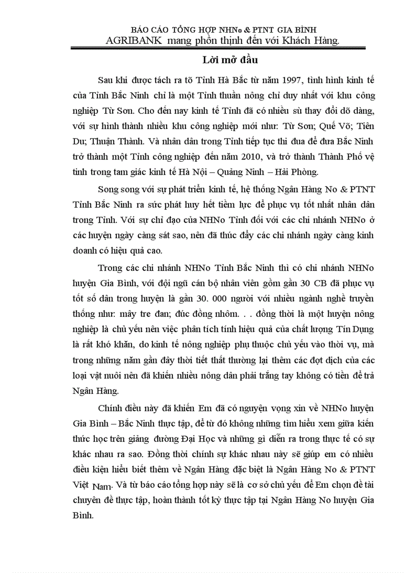 image for page Nâng cao chất lượng Tín Dụng đối với các làng nghề ở huyện Gia Bình Bắc Ninh