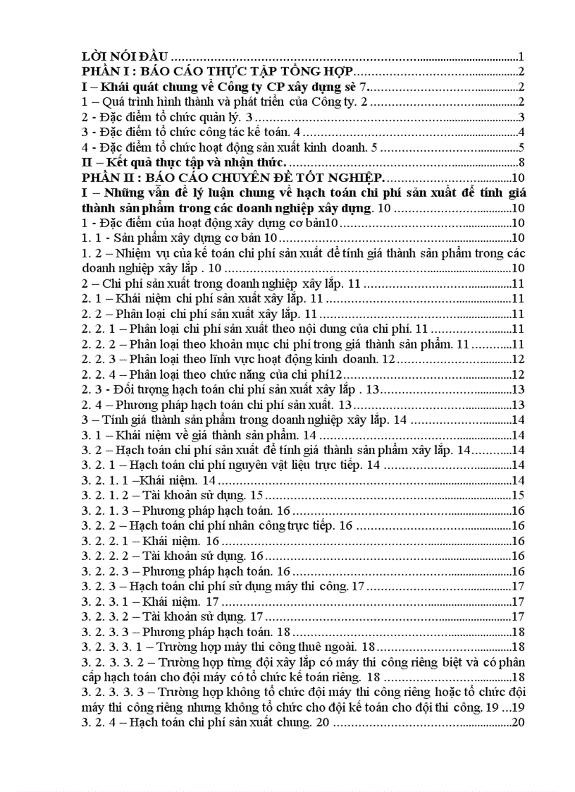 image for page Tổ chức hạch toán chi phí sản xuất kinh doanh để tính giá thành sản phẩm ở công ty cổ phần xây dựng số 7 Vinaconex7 1