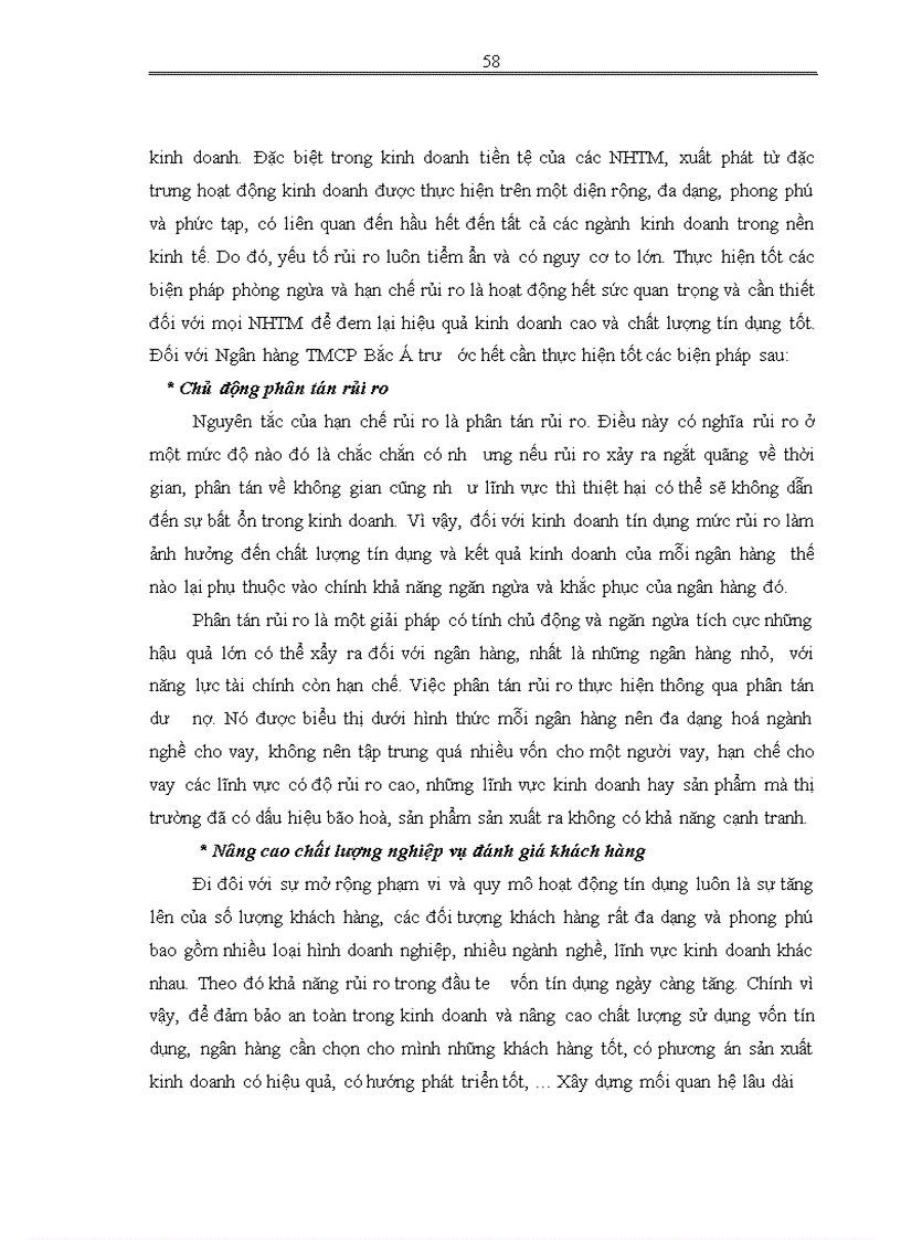 image for page Giải pháp nâng cao chất lượng tín dụng tại Ngân hàng thương mại cổ phần Bắc Á
