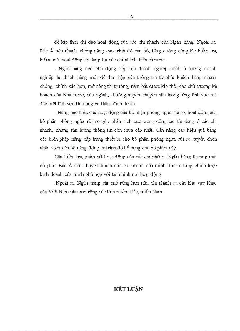 image for page Giải pháp nâng cao chất lượng tín dụng tại Ngân hàng thương mại cổ phần Bắc Á