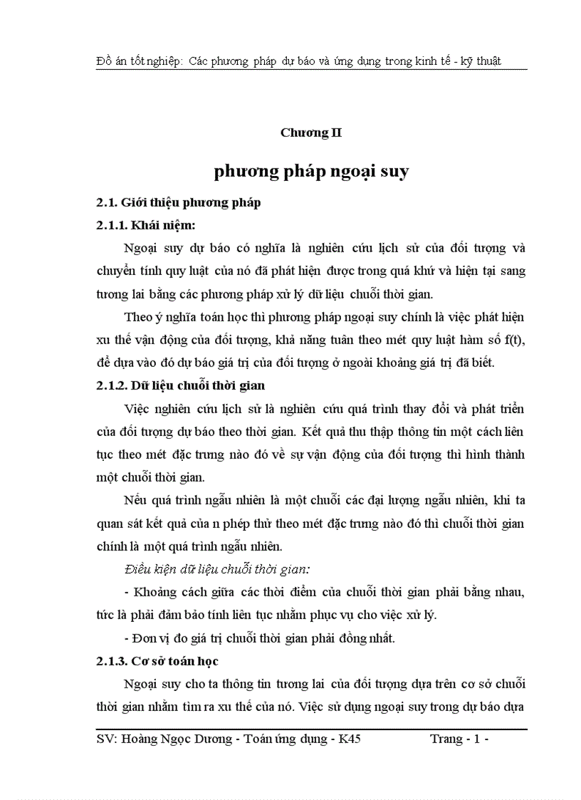 image for page Các phương pháp dự báo và ứng dụng trong kinh tế kỹ thuật