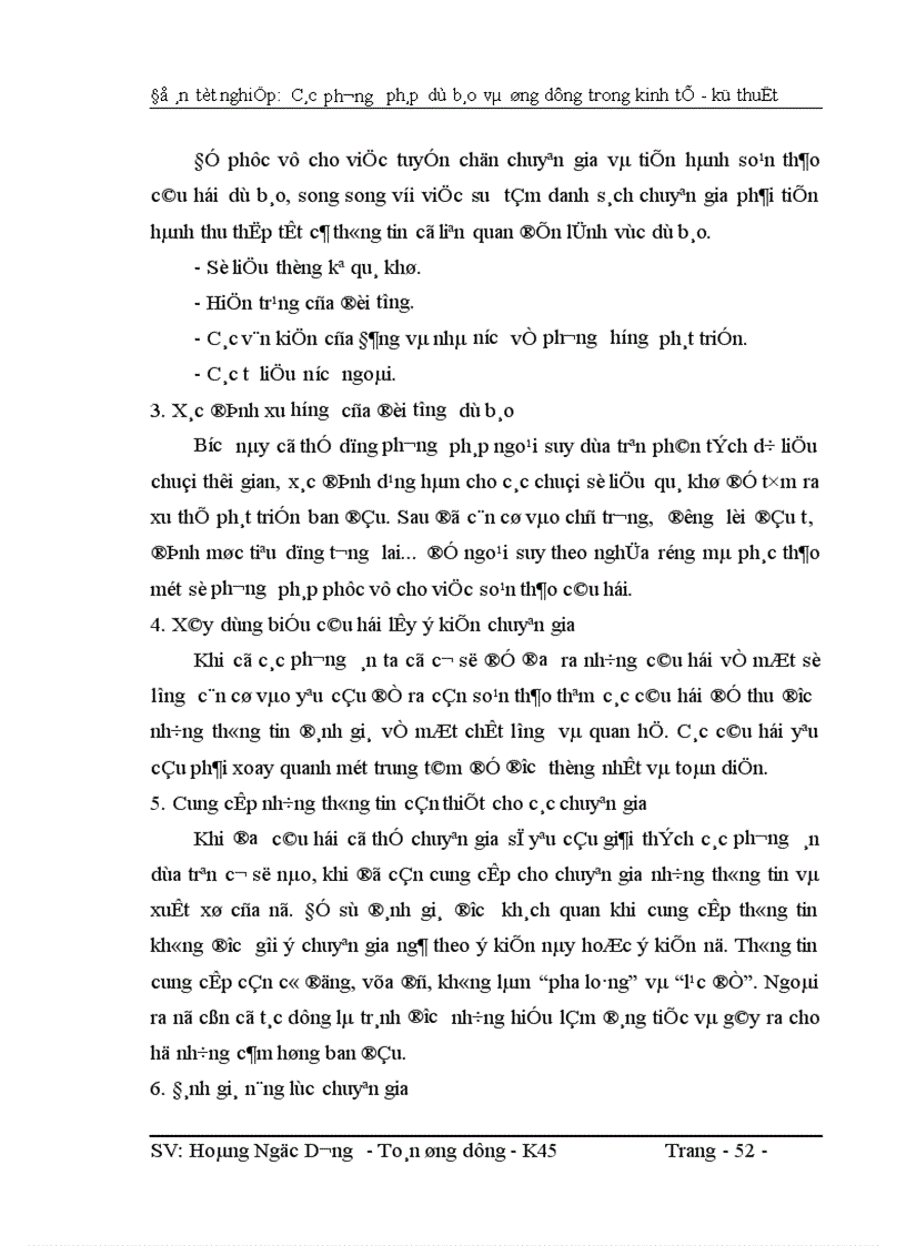 image for page Các phương pháp dự báo và ứng dụng trong kinh tế kỹ thuật