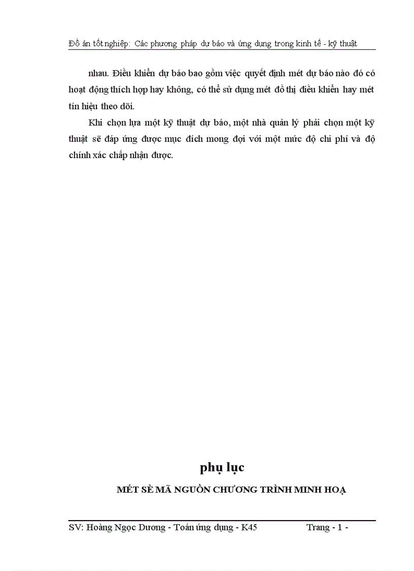 image for page Các phương pháp dự báo và ứng dụng trong kinh tế kỹ thuật