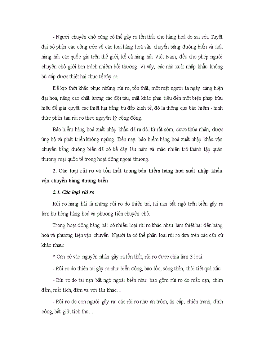 image for page Tình hình triển khai nghiệp vụ bảo hiểm hàng hoá xuất nhập khẩu vận chuyển bằng đường biển tại Bảo Minh Hà Nội 1