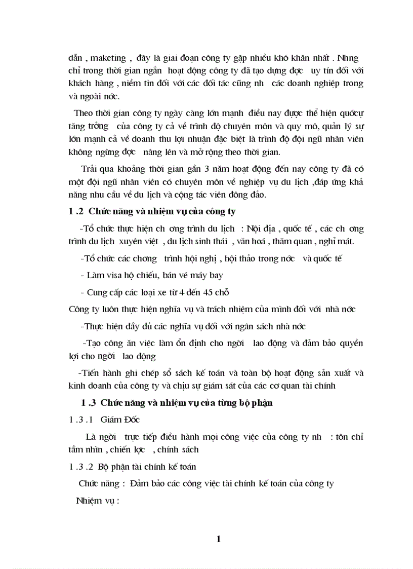 image for page Báo cáo thực tập tổng hợp tại công ty du lịch Minh Kháng