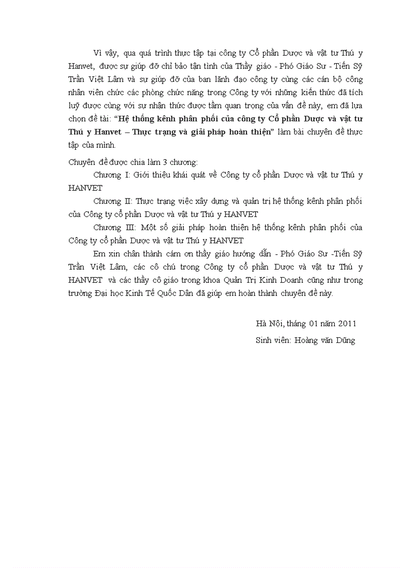 image for page Hệ thống kênh phân phối của công ty Cổ phần Dược và vật tư Thú y Hanvet Thực trạng và giải pháp hoàn thiện