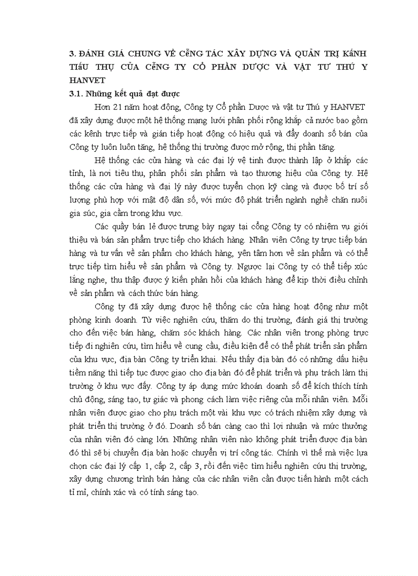 image for page Hệ thống kênh phân phối của công ty Cổ phần Dược và vật tư Thú y Hanvet Thực trạng và giải pháp hoàn thiện