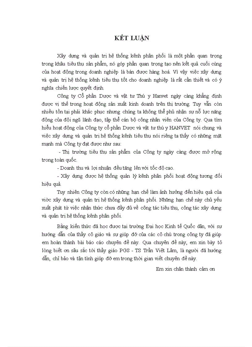 image for page Hệ thống kênh phân phối của công ty Cổ phần Dược và vật tư Thú y Hanvet Thực trạng và giải pháp hoàn thiện