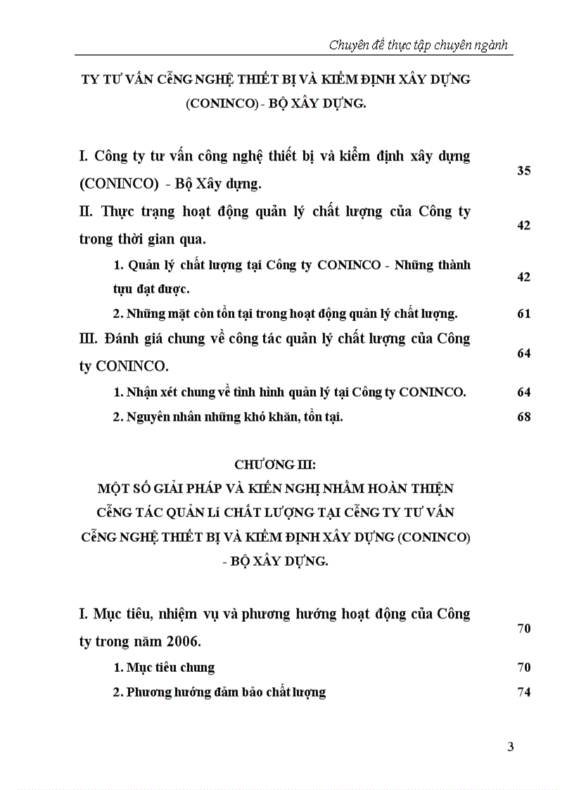 image for page Quản lý chất lượng theo tiêu chuẩn quốc tế ISO 9001 2000 Ứng dụng tại Công ty tư vấn công nghệ thiết bị và kiểm định xây dựng CONINCO Bộ Xây dựng 1