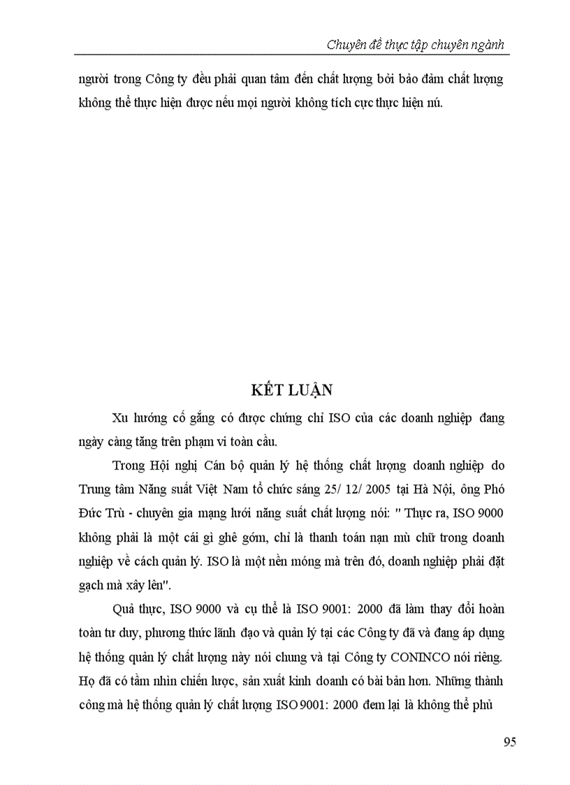 image for page Quản lý chất lượng theo tiêu chuẩn quốc tế ISO 9001 2000 Ứng dụng tại Công ty tư vấn công nghệ thiết bị và kiểm định xây dựng CONINCO Bộ Xây dựng 1