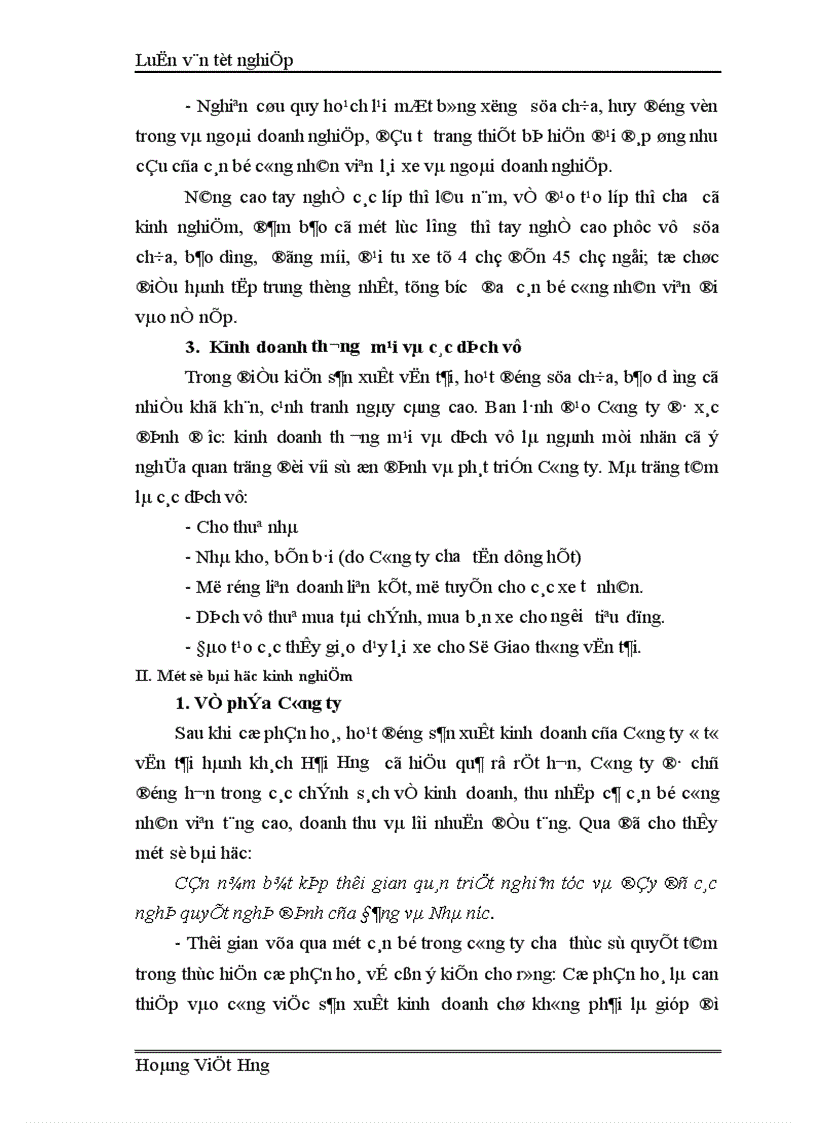 image for page Thực trạng và những bài học kinh nghiệm cổ phần hoá tại Công ty cổ phần ô tô vận tải hành khách Hải Hưng 1