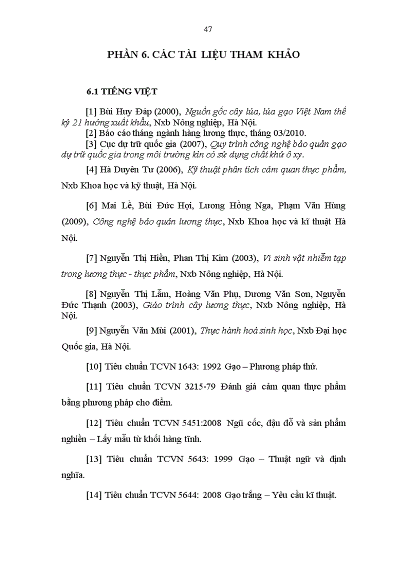 image for page Nghiên cứu quy trình bảo quản gạo bằng phương pháp bảo quản kín có nạp khí N2 tại Dự trữ quốc gia Thành phố Thái Nguyên Tỉnh Thái Nguyên