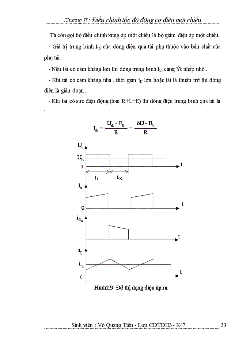 image for page Điều chỉnh tốc độ động cơ điện một chiều