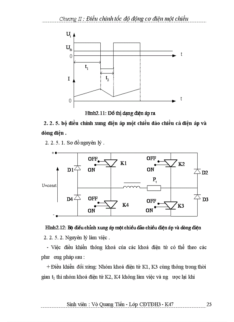 image for page Điều chỉnh tốc độ động cơ điện một chiều