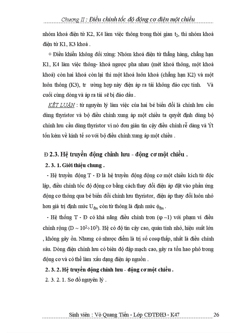 image for page Điều chỉnh tốc độ động cơ điện một chiều