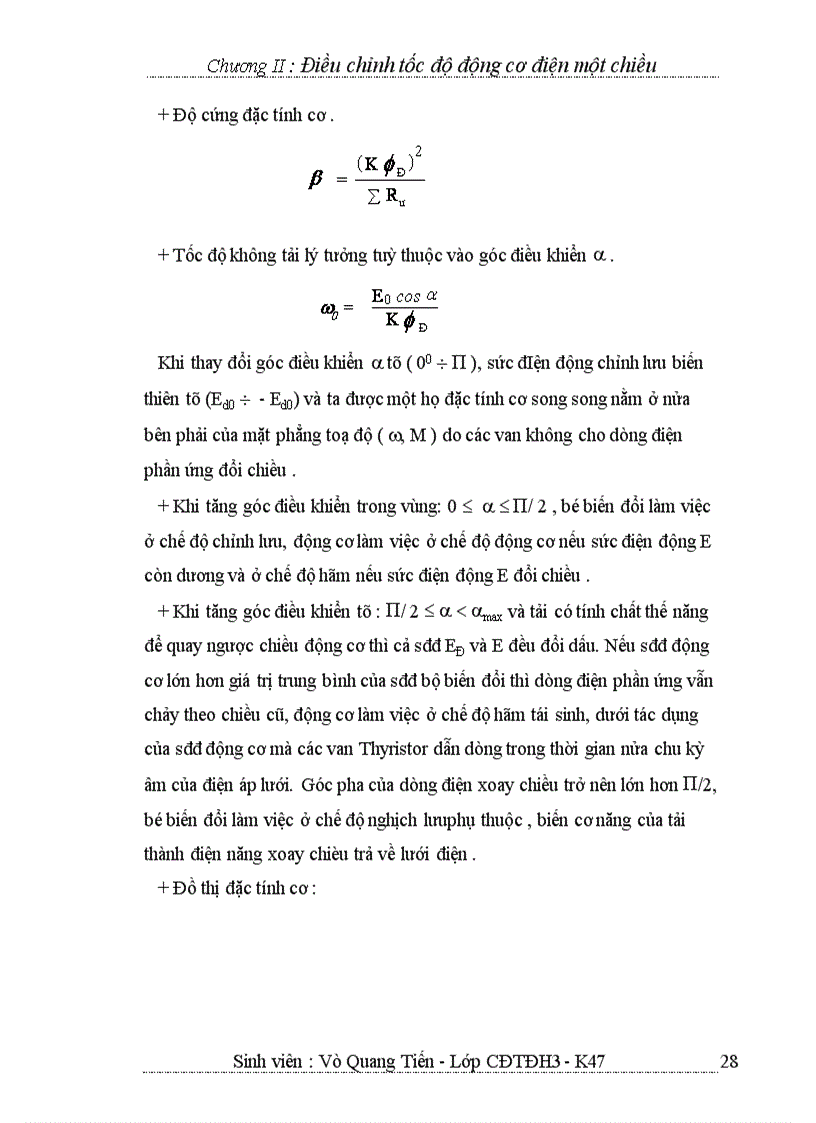 image for page Điều chỉnh tốc độ động cơ điện một chiều
