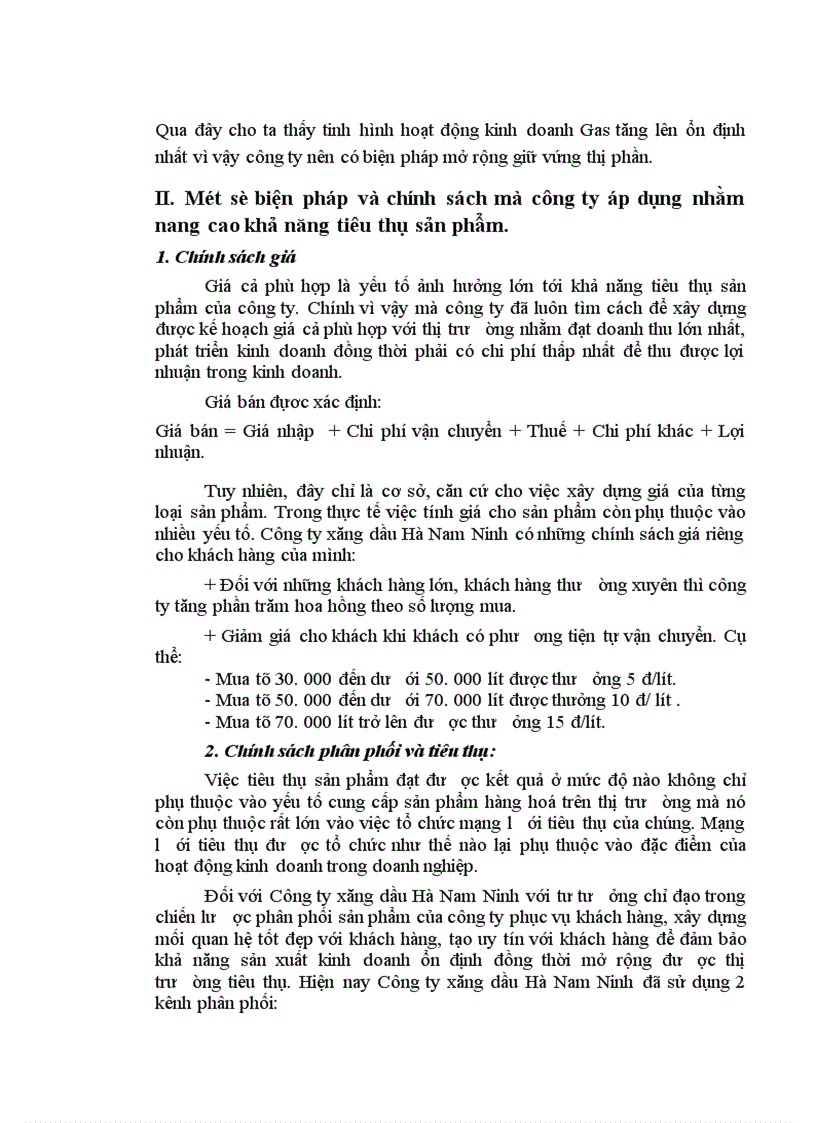 image for page tình hình hoạt động kinh doanh Một số giải pháp đẩy mạnh tiêu thụ sản phẩm hàng hoá tại công ty xăng dầu Hà Nam Ninh