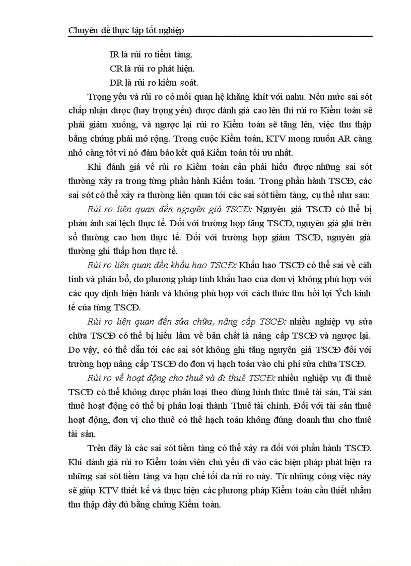 image for page Thực trạng kiểm toán khoản mục TSCĐ trong kiểm toán báo cáo tài chính do công ty TNHH Kiểm toán và Tư vấn tài chính quốc tế IFC thực hiện 1