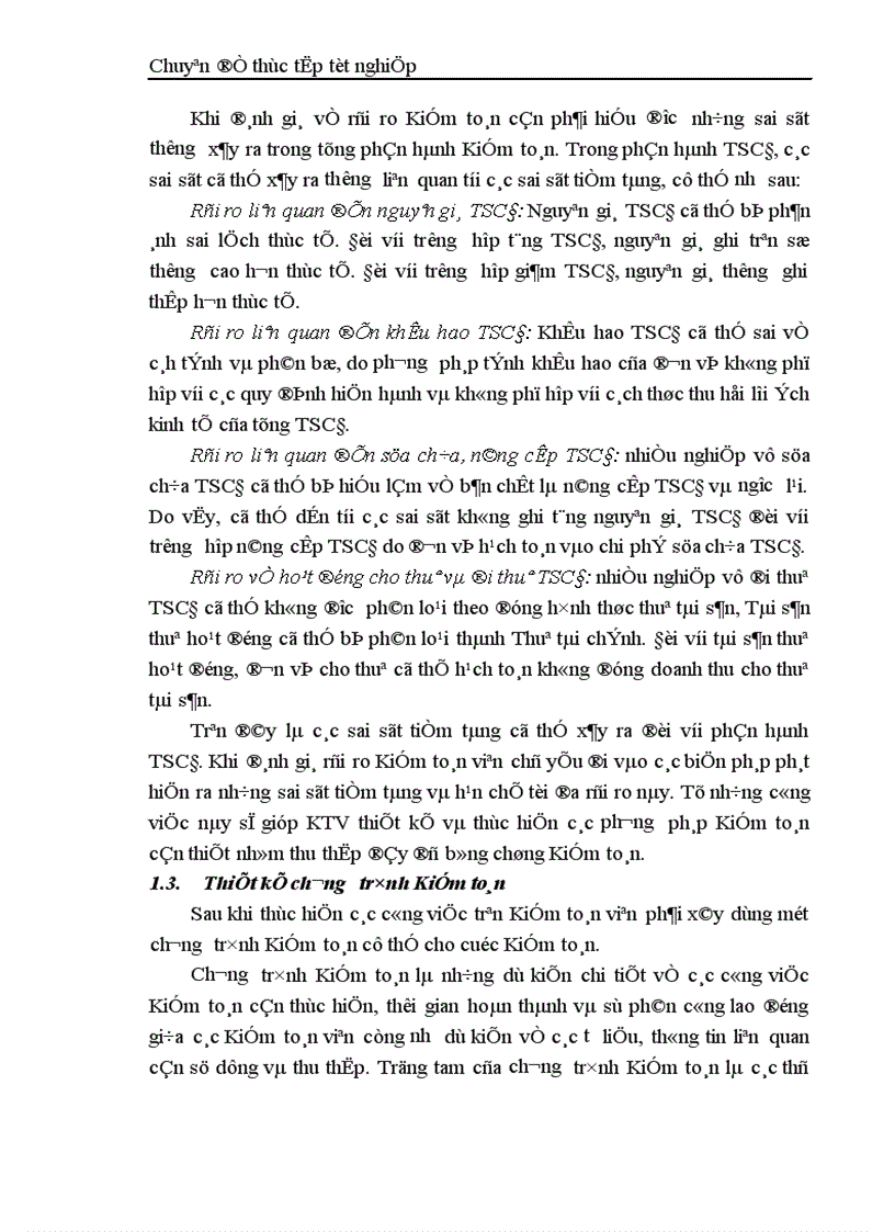 image for page Thực trạng kiểm toán khoản mục TSCĐ trong kiểm toán báo cáo tài chính do công ty TNHH Kiểm toán và Tư vấn tài chính quốc tế IFC thực hiện 1