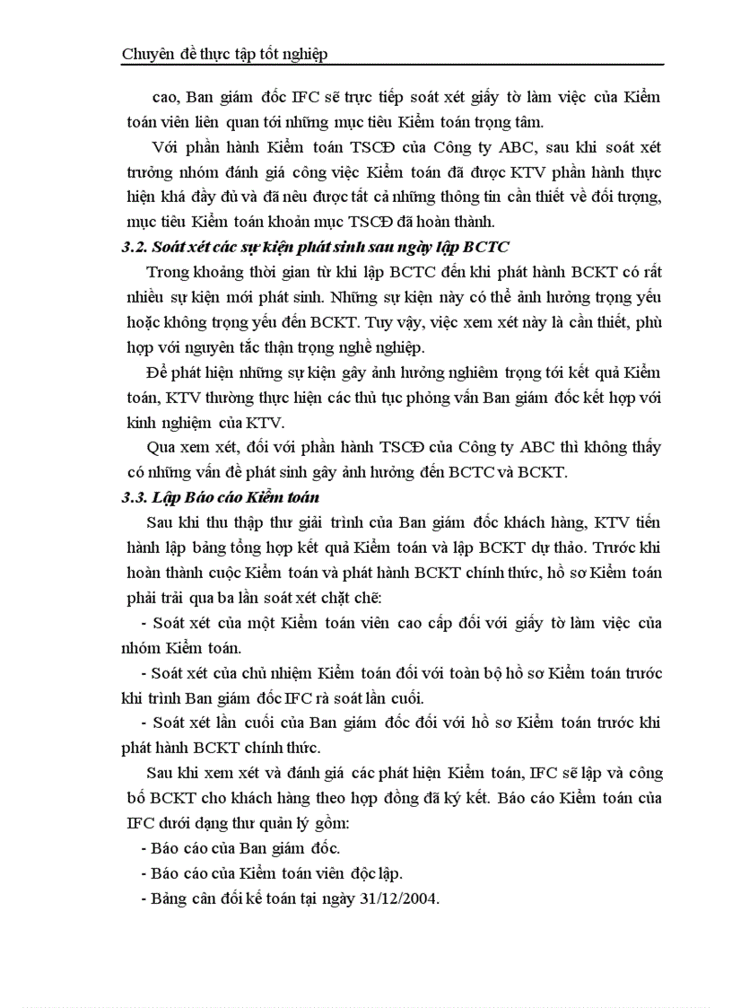 image for page Thực trạng kiểm toán khoản mục TSCĐ trong kiểm toán báo cáo tài chính do công ty TNHH Kiểm toán và Tư vấn tài chính quốc tế IFC thực hiện 1