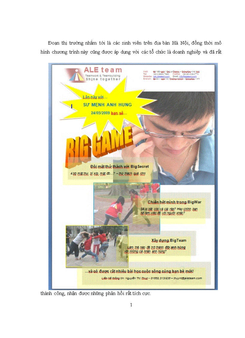 image for page Thực trạng và giải pháp nhằm phát triển sản phẩm du lịch kết hợp rèn luyện kỹ năng teambuilding tại công ty Thương Mại và Du Lịch Văn Hóa