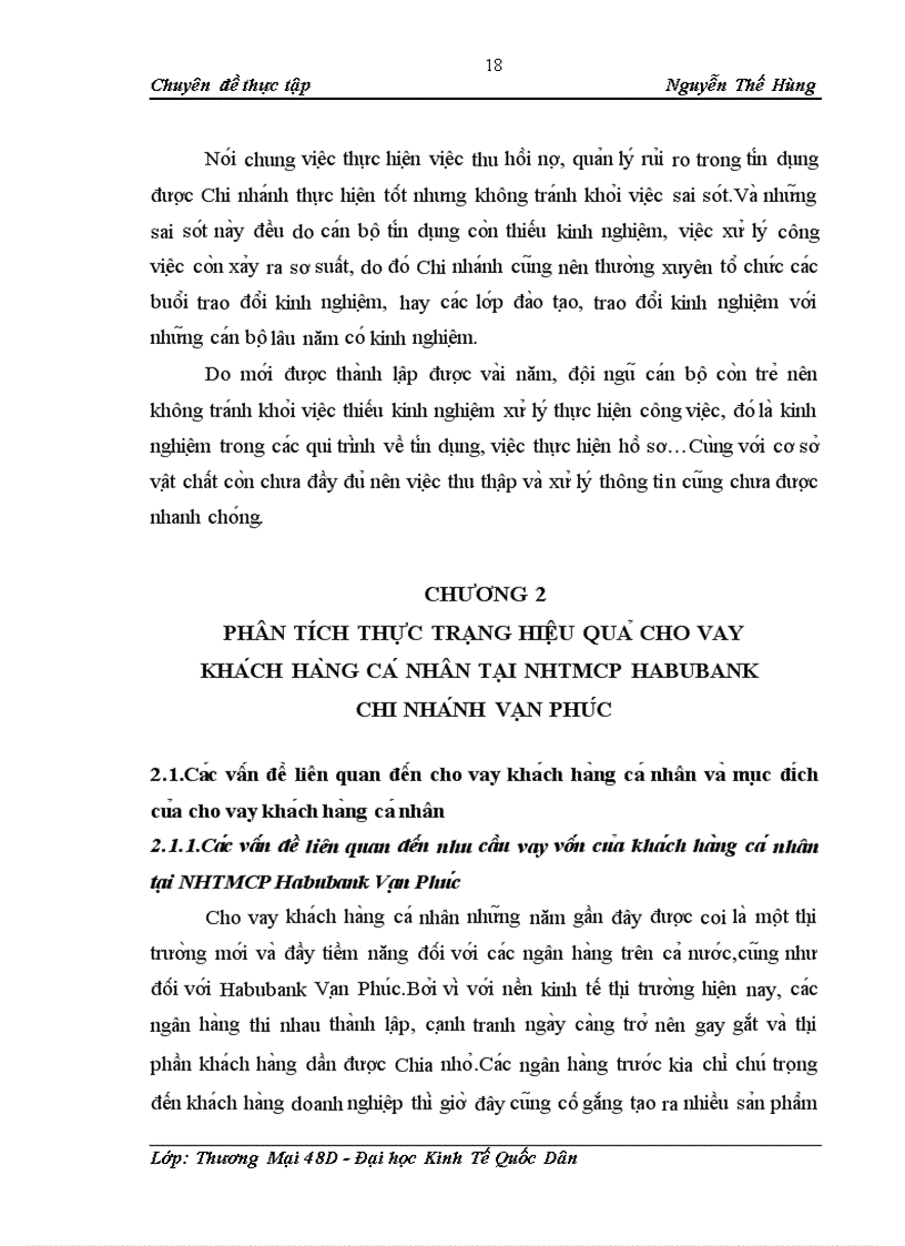 image for page Mô t sô gia i pha p tăng cươ ng hiê u qua cho vay kha ch ha ng ca nhân ta i NHTM CP Habubank Chi nha nh Va n Phu c