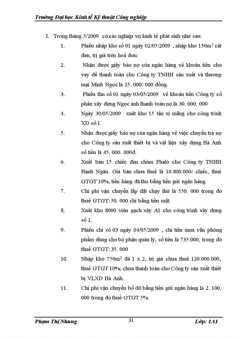 image for page Thực trạng công tác kế toán tại Công ty cổ phần Net Implementess Việt Nam