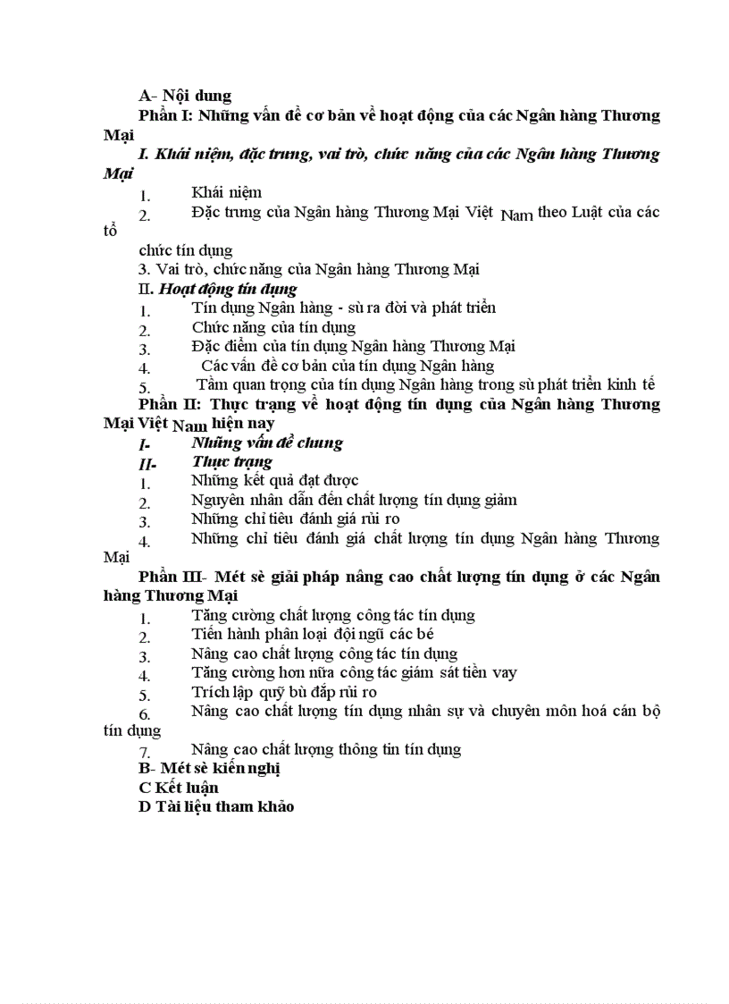 image for page Đánh giá thực trạng hoạt động tín dụng của hệ thống Ngân hàng Thương Mại hiện nay 1