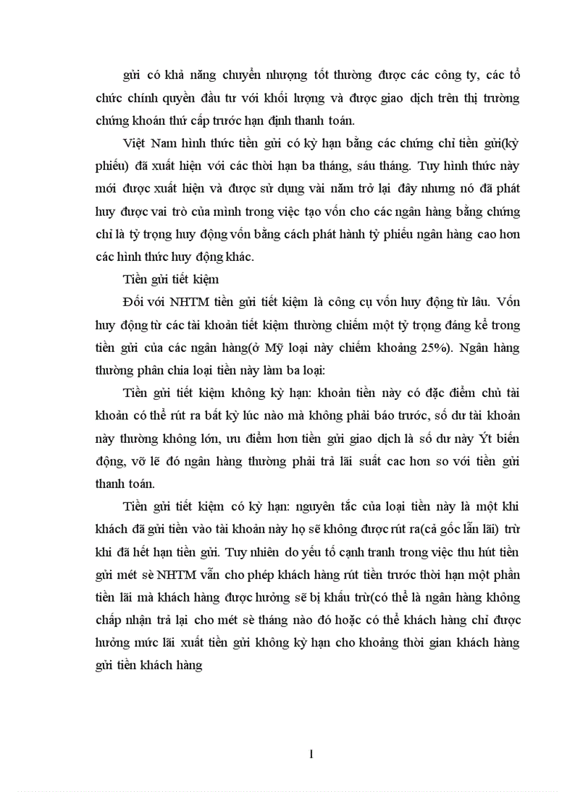 image for page Nghiệp vụ huy động vốn của Ngân hàng thương mại 1