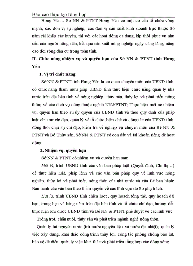 image for page Báo cáo thực tập tổng hợp tại Sở nông nghiệp và phát triển nông thôn NN PTNT tỉnh Hưng Yên