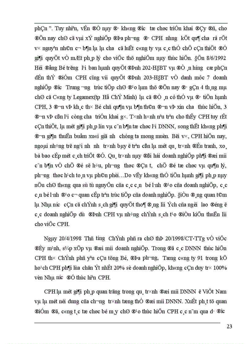 image for page Một số giải pháp nhằm nâng cao hiệu quả quá trình cổ phần hoá doanh nghiệp Nhà nước