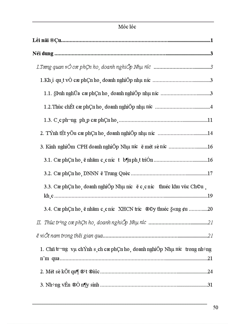 image for page Một số giải pháp nhằm nâng cao hiệu quả quá trình cổ phần hoá doanh nghiệp Nhà nước