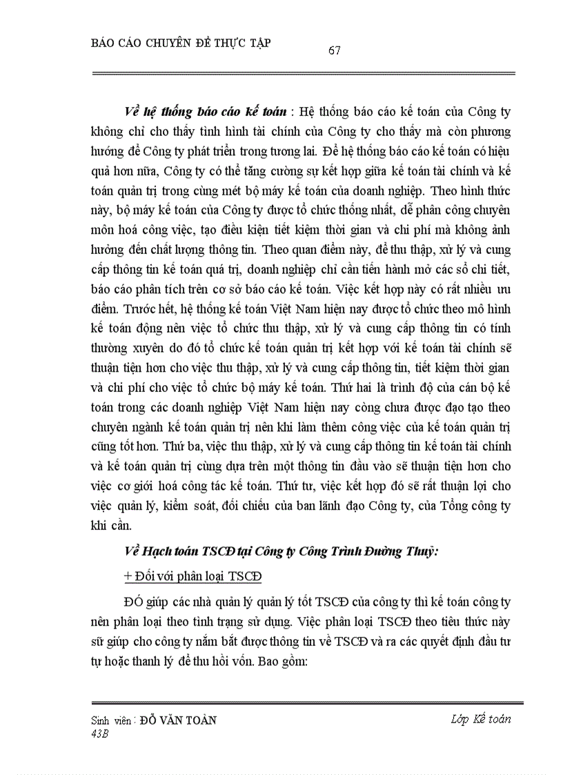 image for page Hoàn thiện hạch toán TSCĐ tại Công ty Công Trình Đường Thuỷ 1