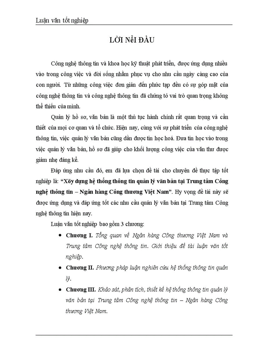 image for page Xây dựng hệ thống thông tin quản lý văn bản tại Trung tâm Công nghệ thông tin Ngân hàng Công thương Việt Nam 1