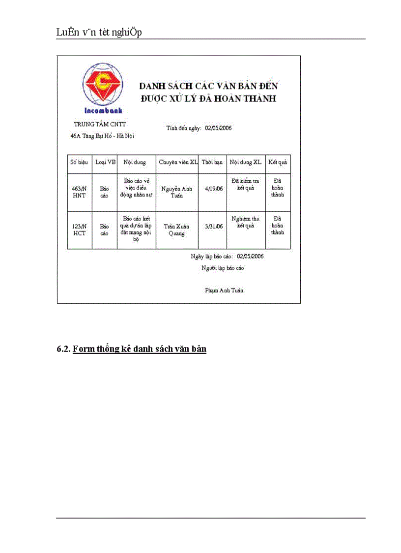 image for page Xây dựng hệ thống thông tin quản lý văn bản tại Trung tâm Công nghệ thông tin Ngân hàng Công thương Việt Nam 1