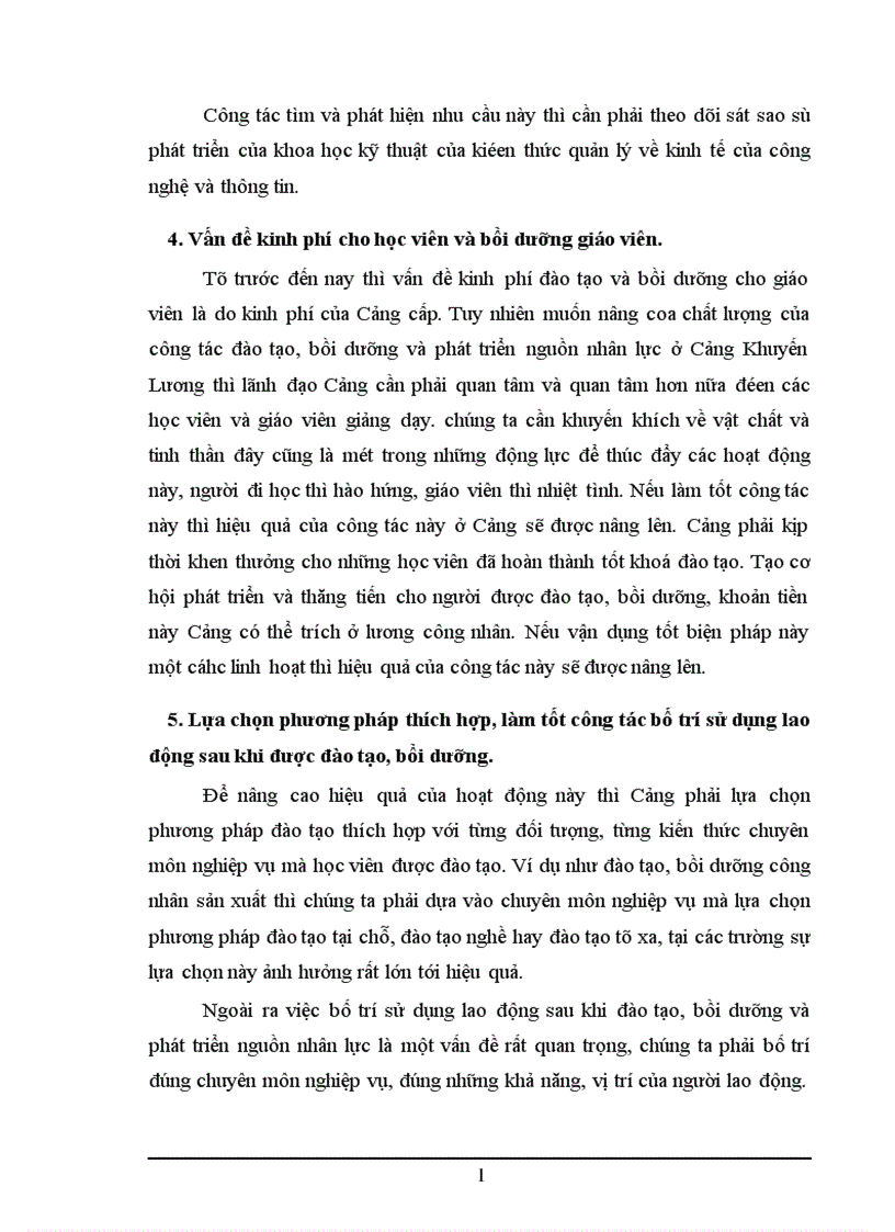 image for page Công tác đào tạo bồi dưỡng và phát triển nguồn nhân lực ở cảng Khuyến Lương 1