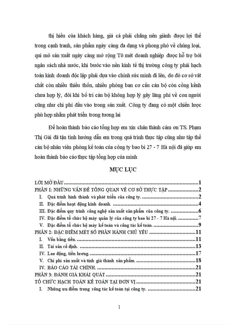 image for page Báo cáo thực tập tổng hợp tại Công ty bao bì 27 7 Hà nội