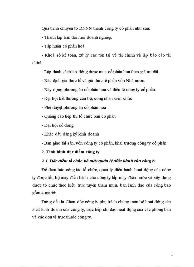 image for page Phương hướng và giải pháp hoàn thiện bộ máy quản trị của Công ty cổ phần Lắp máy điện nước và Xây dựng 1