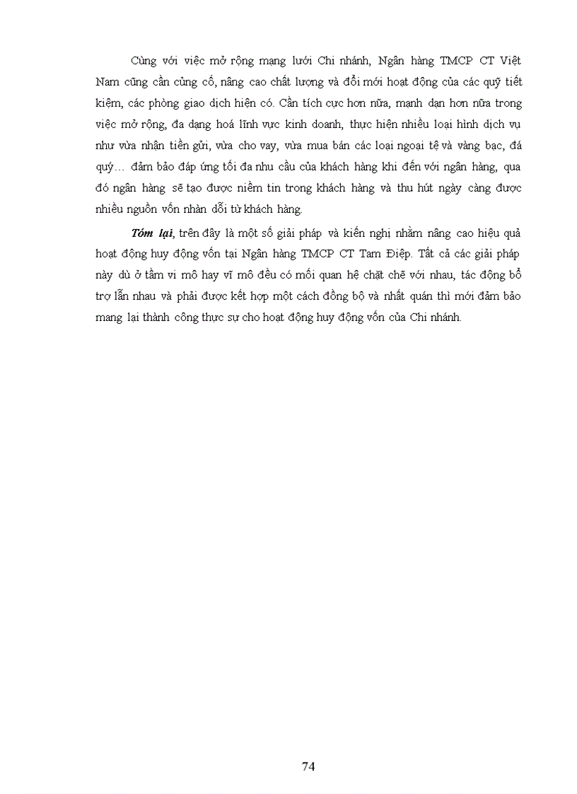 image for page Giải pháp nâng cao hiệu quả huy động vốn tại Ngân hàng thương mại cổ phần công thương Tam Điệp