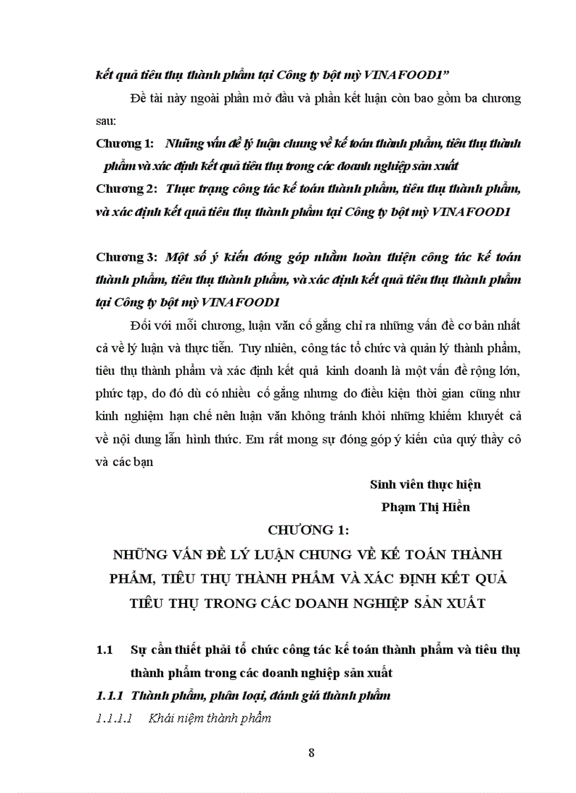 image for page Tổ chức công tác kế toán thành phẩm tiêu thụ thành phẩm và xác định kết quả tiêu thụ thành phẩm tại Công ty bột mỳ VINAFOOD1