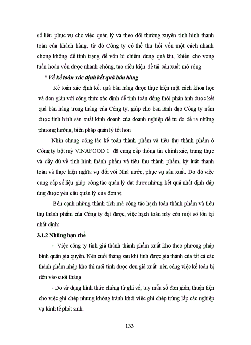 image for page Tổ chức công tác kế toán thành phẩm tiêu thụ thành phẩm và xác định kết quả tiêu thụ thành phẩm tại Công ty bột mỳ VINAFOOD1