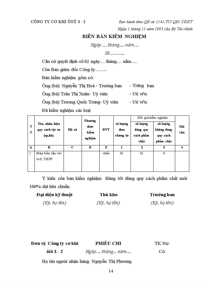 image for page Thực trạng công tác hạch toán kế toán tại Công ty cơ khí ôtô 3 2