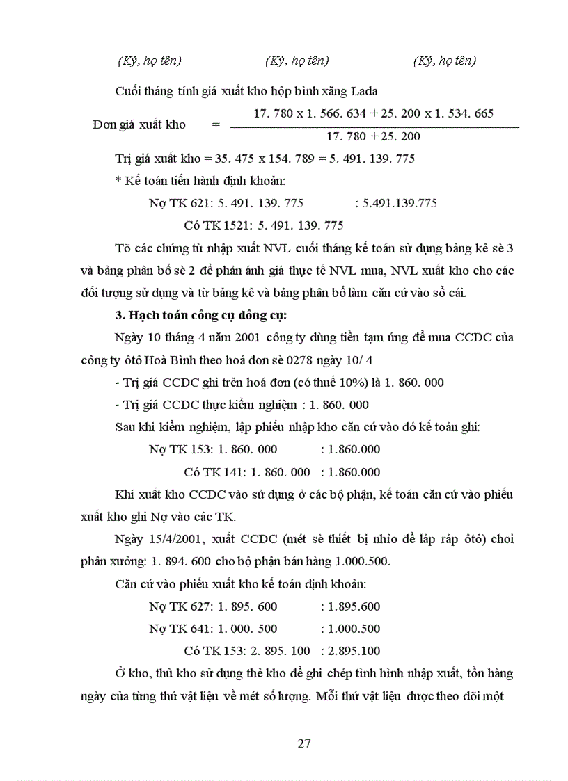 image for page Thực trạng công tác hạch toán kế toán tại Công ty cơ khí ôtô 3 2