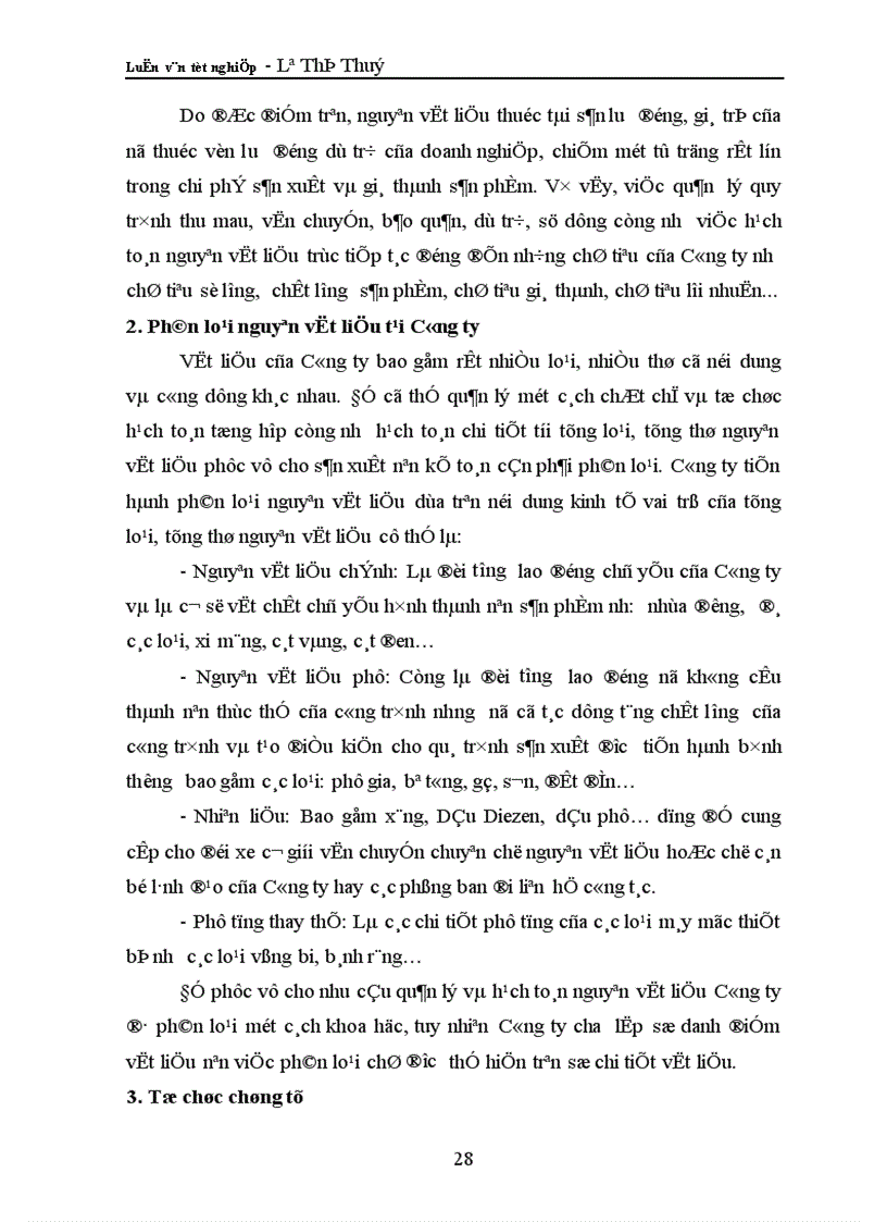 image for page Tổ chức công tác kế toán nguyên vật liệu ở Công ty xây dựng I Thanh Hoá 1