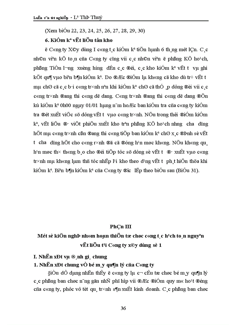 image for page Tổ chức công tác kế toán nguyên vật liệu ở Công ty xây dựng I Thanh Hoá 1