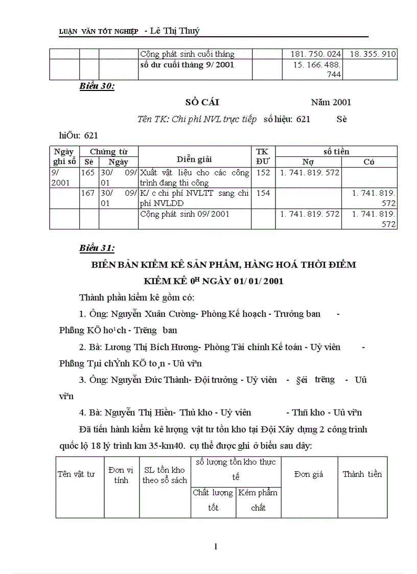 image for page Tổ chức công tác kế toán nguyên vật liệu ở Công ty xây dựng I Thanh Hoá 1