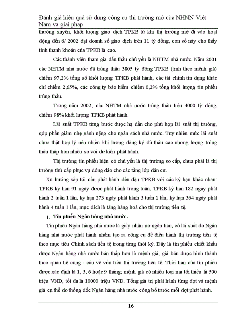 image for page Đánh giá hiệu quả hoạt động nghiệp vụ thị trường mở của Ngân Hàng Nhà Nước Việt Nam và giải pháp 1