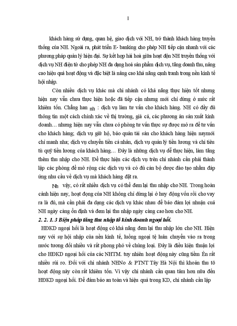 image for page Một số giải pháp chủ yếu nhằm nâng cao lợi nhuận tại chi nhánh NHNo PTNT Tây Hà Nội