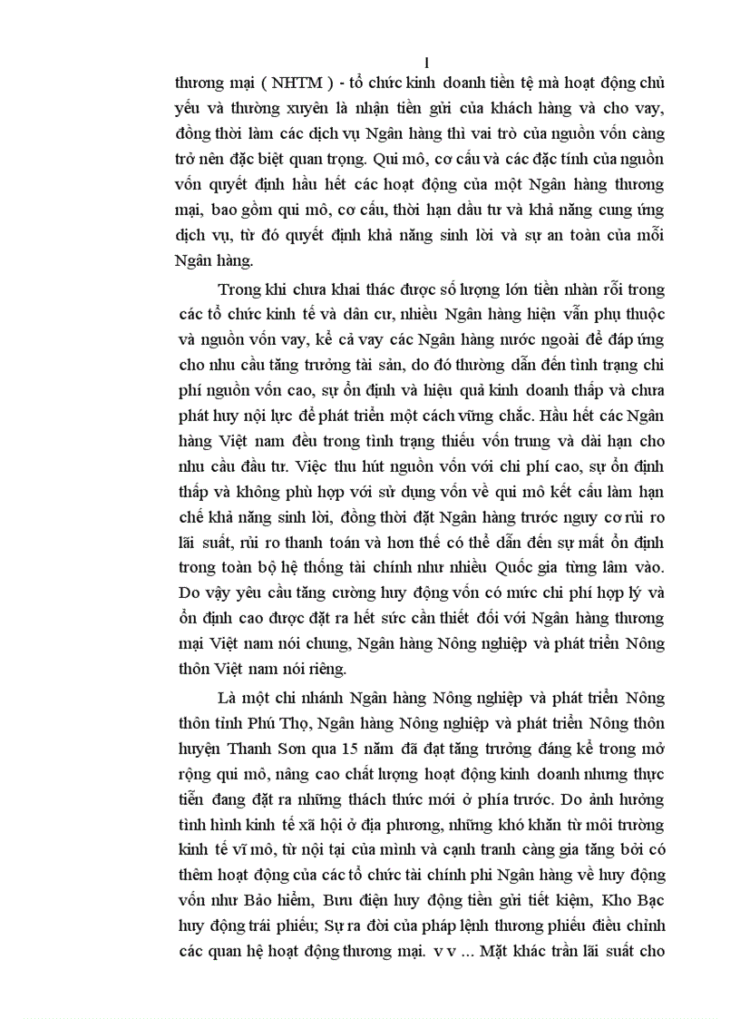 image for page Giải pháp tăng cường huy động vốn tại Ngân hàng Nông nghiệp và phát triển Nông thôn huyện Thanh Sơn 1