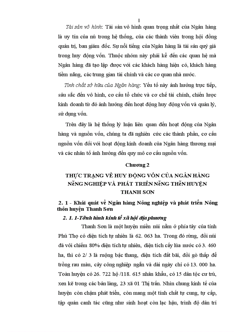 image for page Giải pháp tăng cường huy động vốn tại Ngân hàng Nông nghiệp và phát triển Nông thôn huyện Thanh Sơn 1